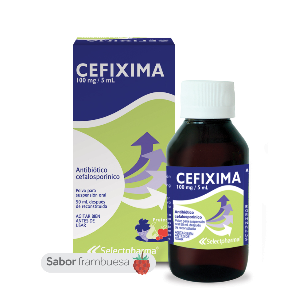 Cefixima 100mg/5ml Suspensión 50ml Selectpharma 