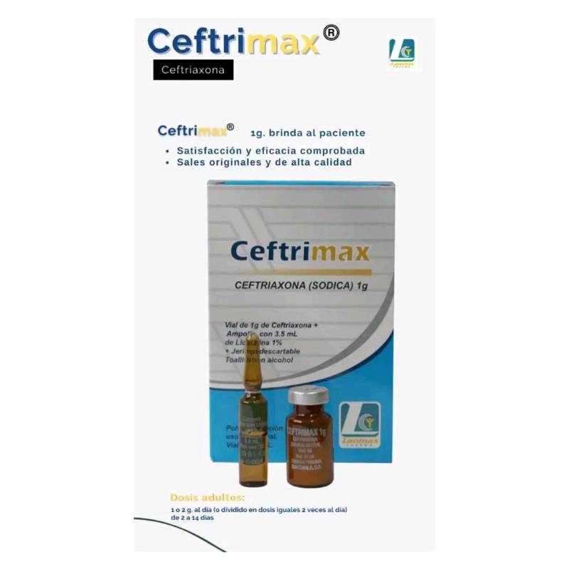 Ceftrimax 1g Solución Inyectable 