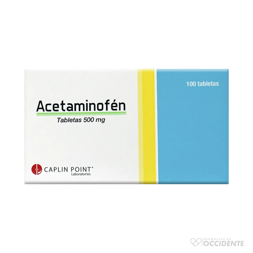 Acetaminofén Tabletas 500mg Caplin  