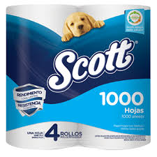 [409] Papel Scott Mil Hojas x4 Rollos 