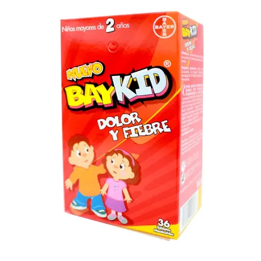 [712] Baykid Dolor y Fiebre Tableta Masticable 