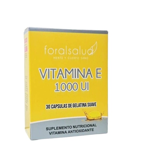 [840] Vitamina E 1000UI x10 Cápsulas ForalSalud 