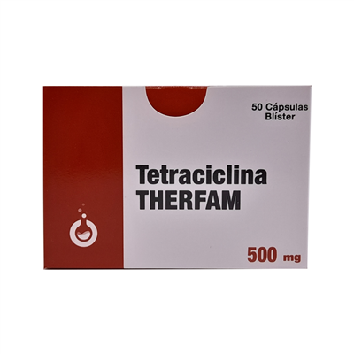 [1019] Tetraciclina Capsulas 500mg Therfam 