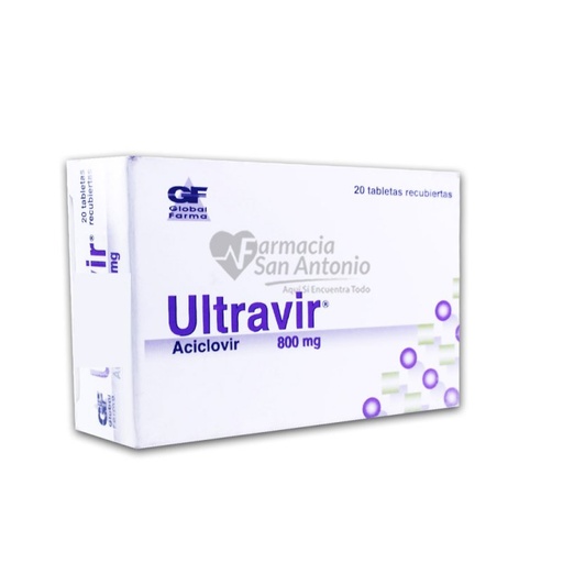 [2077] Ultravir 800mg Blister x 10 Tabletas 