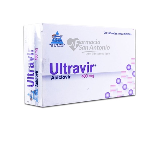 [2076] Ultravir 400mg Blister x 10 Tabletas 