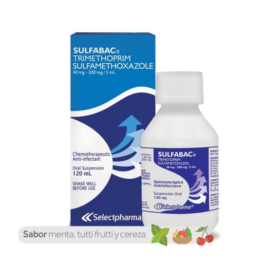 [79] Sulfabac Trimetroprim+Sulfa Jarabe 120ml 